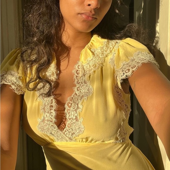 Doen grace dress in yellow rose - Picture 2 of 10